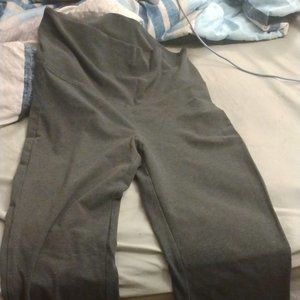 Gray yoga pants